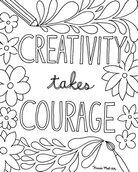Printable Coloring Pages Quotes